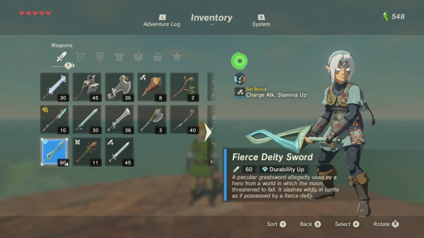 Breath Of The Wild Weapon Durability Chart