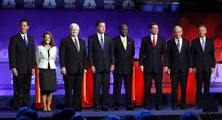 GOP presidential candidates at Republican Party presidential debate