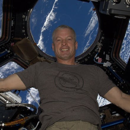 astronaut Mike Hopkins selfie from the International Space Station