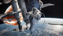 A screenshot from the movie 'Gravity'