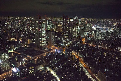 An aerial view of a city in Japan, with faster internet than the U.S.