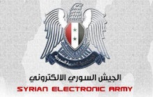 The logo of the syrian electronic army