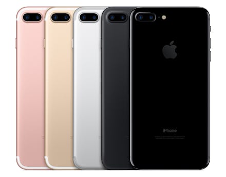  Apple's iPhone 7 Plus in pink, gold, silver and black