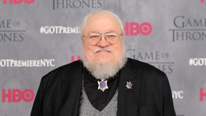George R.R. Martin posing for a photo