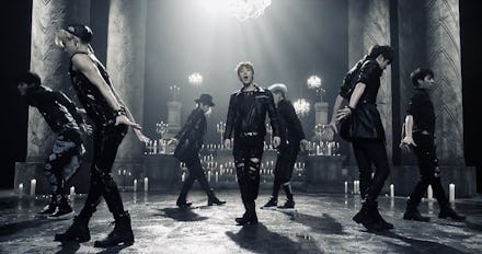 Still from k-pop band INFINITE's new music video