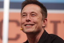 Elon Musk smiling