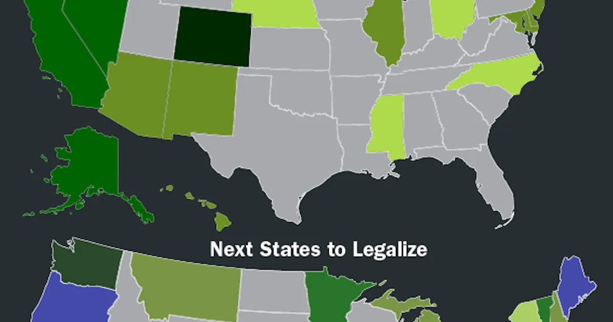 Where Will Marijuana Be Legal Next? This Map Points to 5 Specific States