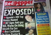 The cover of Red Pepper about how LGBT activists accidentally helped pass Uganda's anti-gay laws