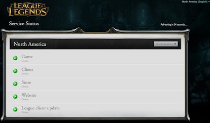League of Legends Servers Status