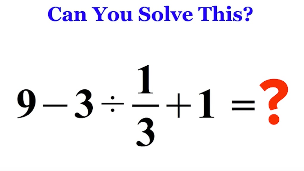 this math problem is stumping the whole internet can you solve it