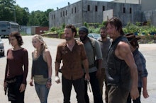 The cast of the walking dead during season 4 episode 8