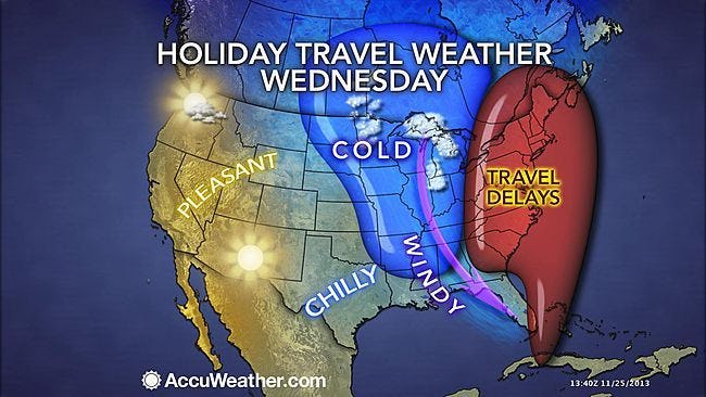 Thanksgiving Travel Forecast: Winter Storm Tracker, Flight Delays, And ...