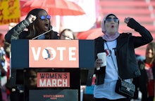 Women’s March leaders Linda Sarsour and Tamika Mallory