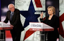 Bernie Sanders and Hillary Clinton on Wall Street Donations