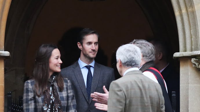 The sister of Kate Middleton, Pippa Middleton with her fiancé James Matthews 