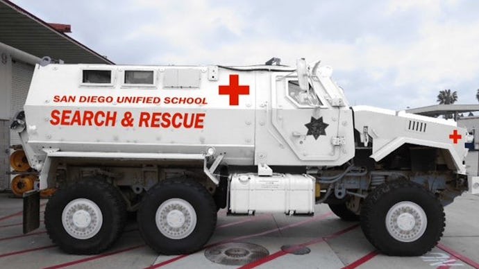San Diego School District's armored car