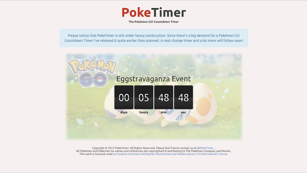 Pokemon Go Event Timer Clock The Easter Eggstravaganza Countdown Has Begun Pokemon Go Event Timer Clock The Easter Eggstravaganza Countdown Has Begun