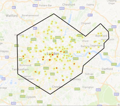 Pokémon Go' Unown Location Coordinates: London player creates heat map to  show nests