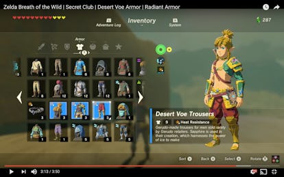 Zelda: Breath of the Wild' Heat Resistance Armor: Location and guide for  the Gerudo sets