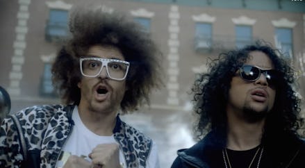 Redfoo and Sky Blu from LMFAO in "Party Rock" music video