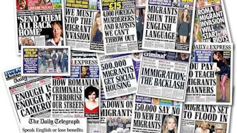A stack of UK's Right-Wing Media Manufacturers covers