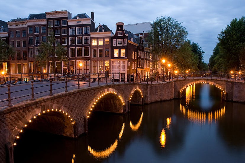 A view of a bridge in a city in The Netherlands, with faster internet than the U.S.