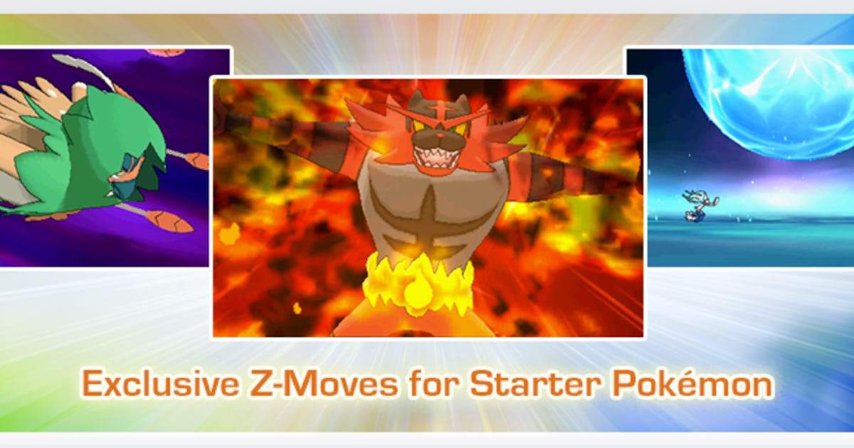 Z Move Animation 'Pokémon Sun and Moon' starters: Final evolution Z-Moves revealed in ...