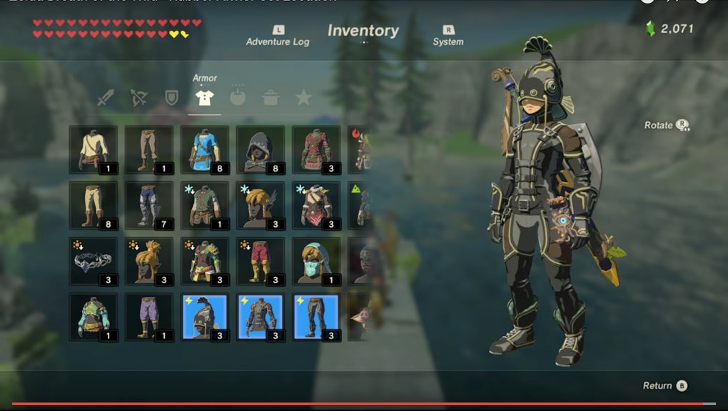 Zelda Breath Of The Wild Rubber Armor How To Get The Shock Resistant Gear