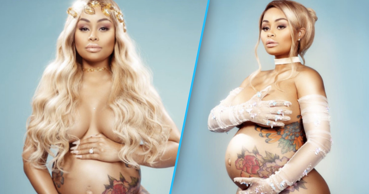Blac Chyna just lashed out at slut-shamers in a nude maternity photo shoot.