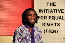 A man speaking against the new anti-gay law in Nigeria