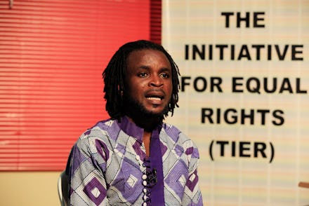 A man speaking against the new anti-gay law in Nigeria