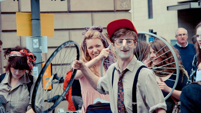 Kids performing in the streets