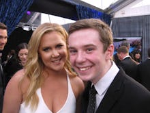  Amy Schumer posing for a selfie with a 17-year-old film critic Jackson Murphy