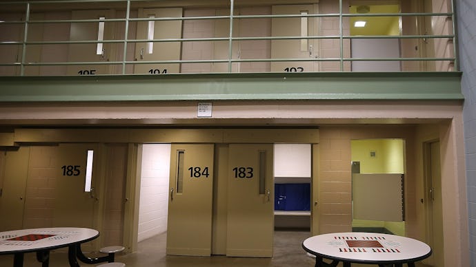 A common area in the Walker County Jail