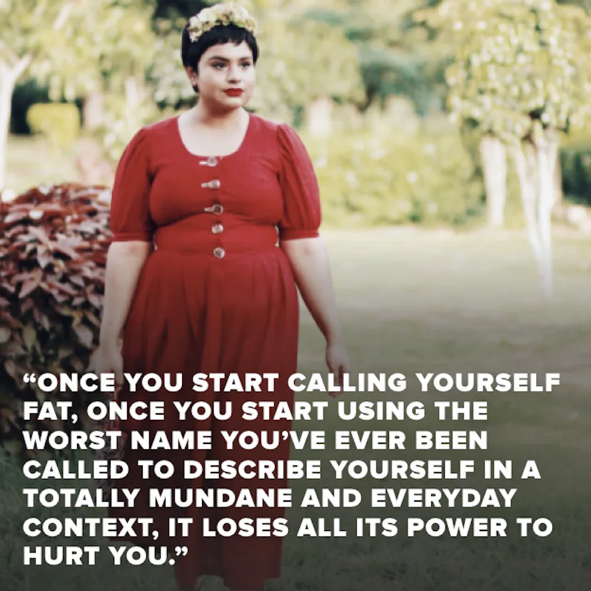 Empowered women embracing their bodies and the word fat