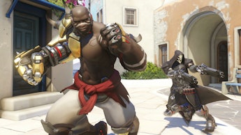 A screenshot with Doomfist and Reaper from the 'Overwatch' 2.16 Patch