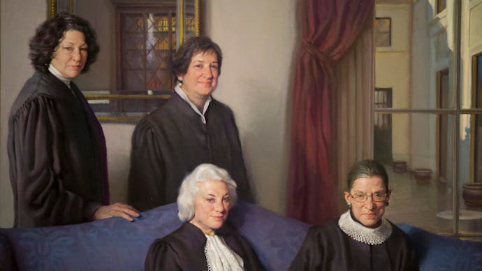 A portrait of the female Supreme Court Justices 