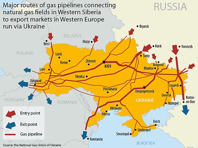 To Understand What's Really Happening in Ukraine, Follow the Gas Lines on This Map