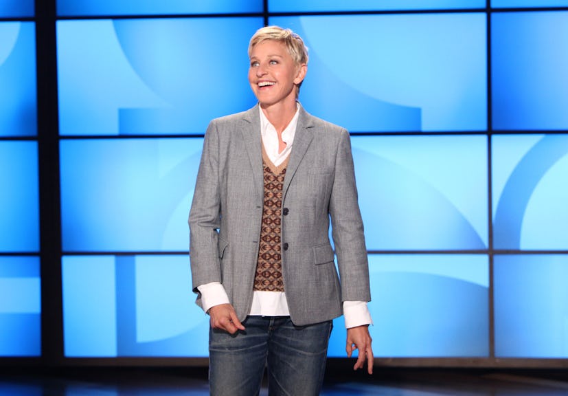 Ellen DeGeneres hosting her Ellen show
