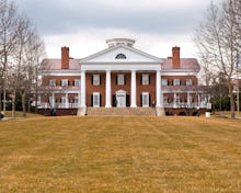 The outside of the campus of the University of Virginia