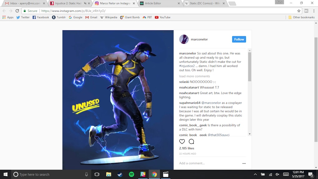 Injustice 2 Static Shock Electric Teen Character Designed And Then