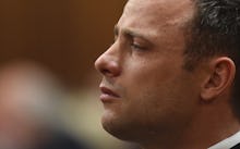 Oscar Pistorius waiting in course for his verdict