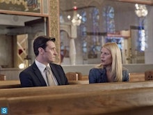 A church scene from "Homeland", a series that aired its third season with much slower plot developme...