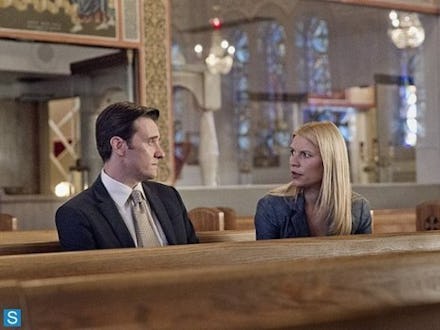 A church scene from "Homeland", a series that aired its third season with much slower plot developme...