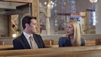 A church scene from "Homeland", a series that aired its third season with much slower plot developme...