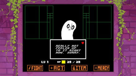 A screenshot from the game 'Undertale' on PS4