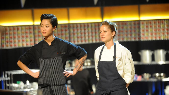 Kristen Kish and Brooke Williamson in “Top Chef: Seattle”