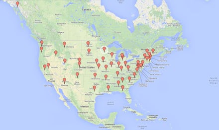 A map showing the Obamacare cost for 20-somethings in every state