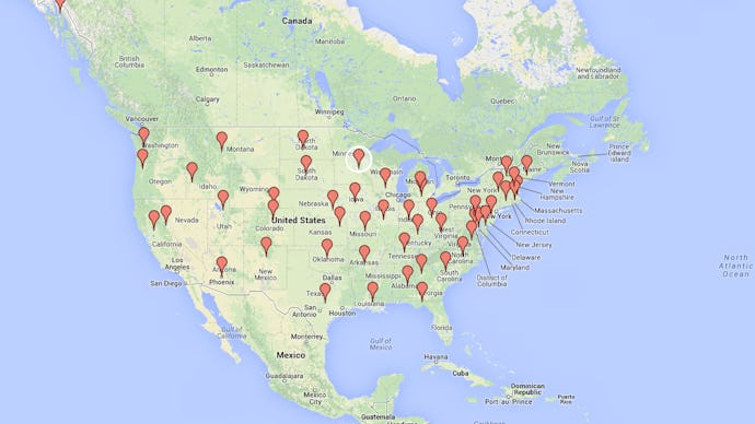 A map showing the Obamacare cost for 20-somethings in every state