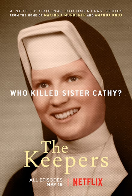 The cover of Netflix's murder-mystery docuseries 'The Keepers' about Catherine Cesnik